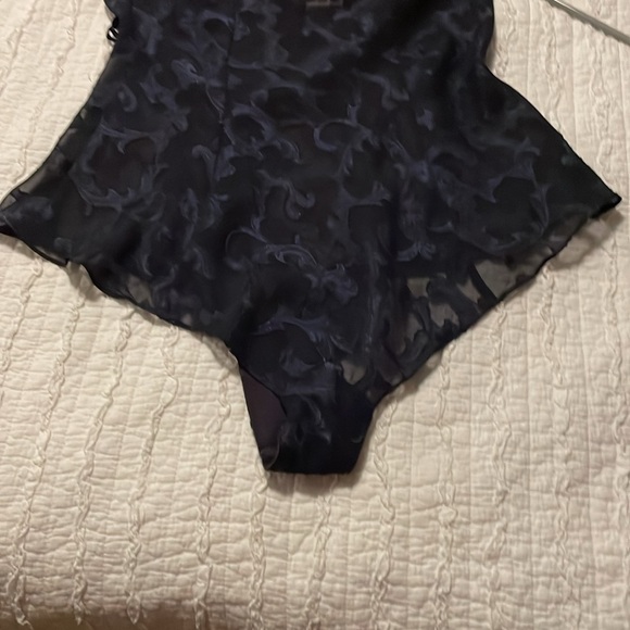 Victoria’s Secret Vintage Gold Label indigo lace lingerie bodysuit - Picture 5 of 6